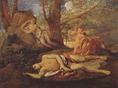 Nicolas Poussin E-cho and Narcissus (mk08) France oil painting art
